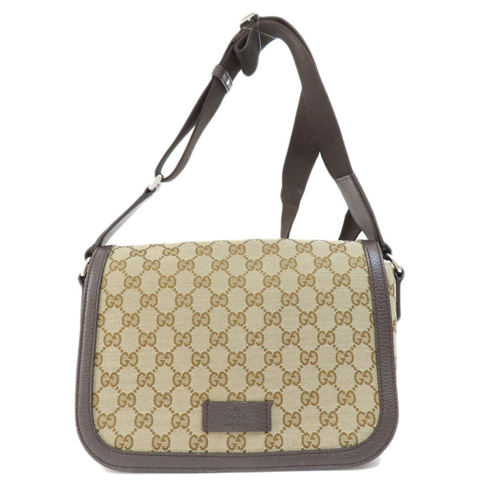 Gucci GG leather Messenger Canvas Bag beige brown monogram - Picture 11 of 11